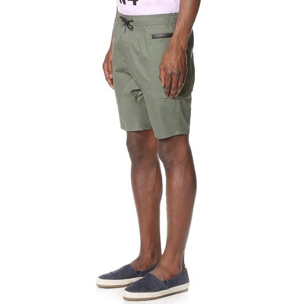 Zanerobe Salerno M.U. Shorts Men 32 Green Drawstring Stretch Casual Streetwear